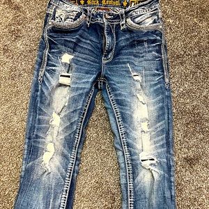 Rock Rival cropped distressed jeans